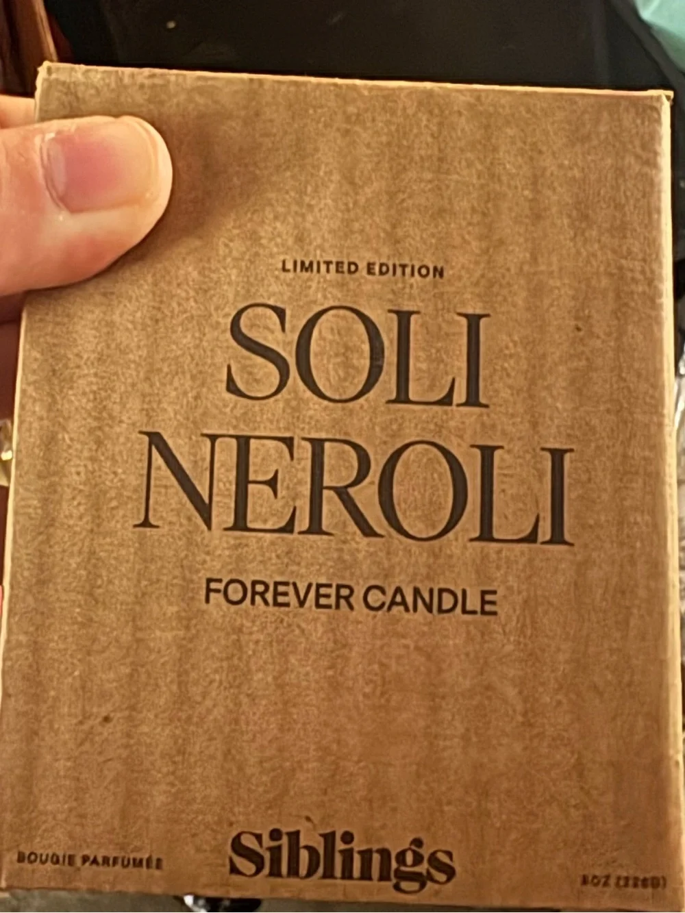 Siblings Ceramic Candle - Light Blue Soli Neroli forever candle limited edition